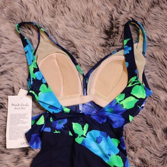 Vintage 90s Floral One Piece Swimsuit - Picture 8 of 9
